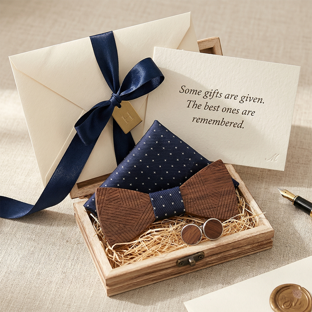 MAHOOSIVE T221 wooden bow tie photo 2