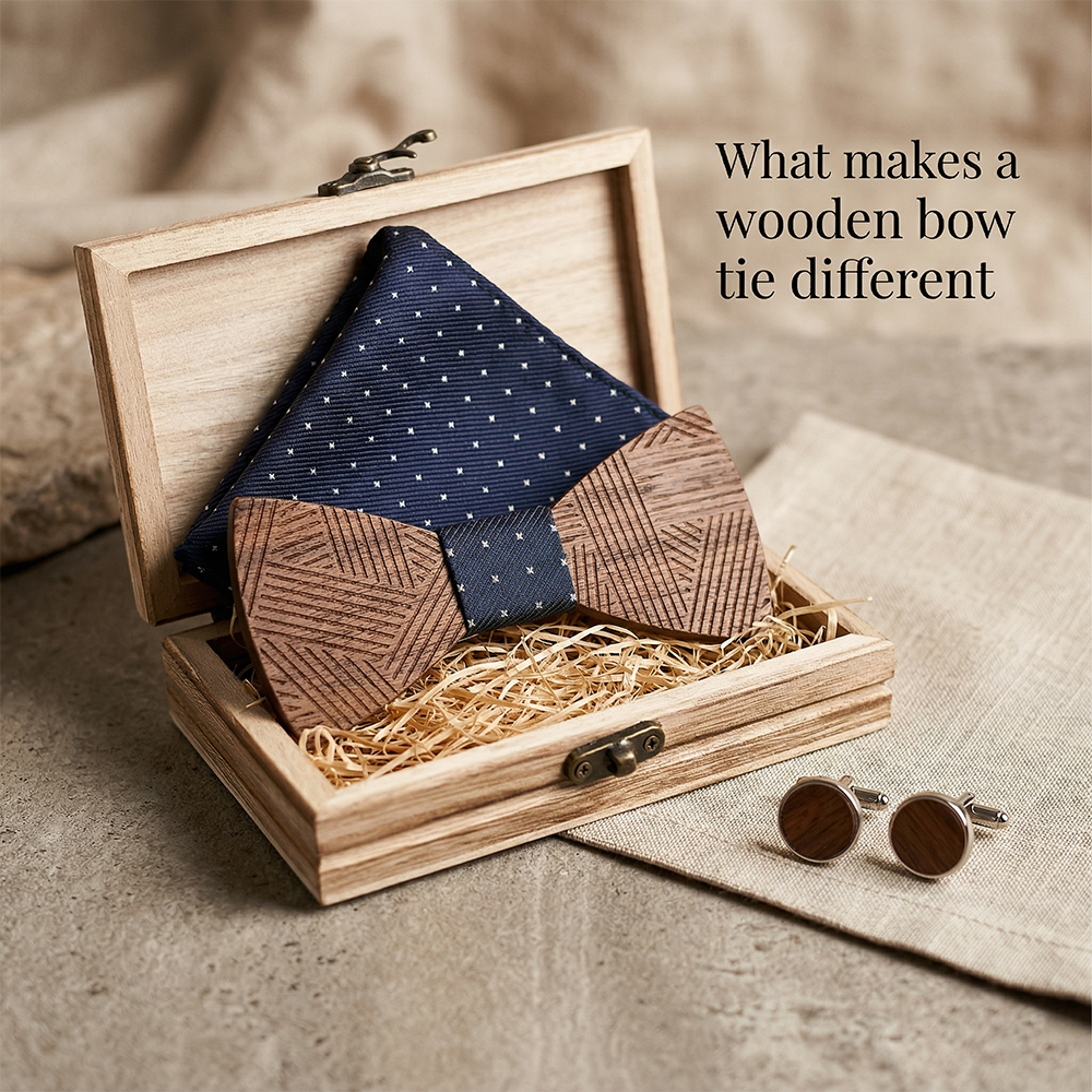 MAHOOSIVE T221 wooden bow tie photo 4