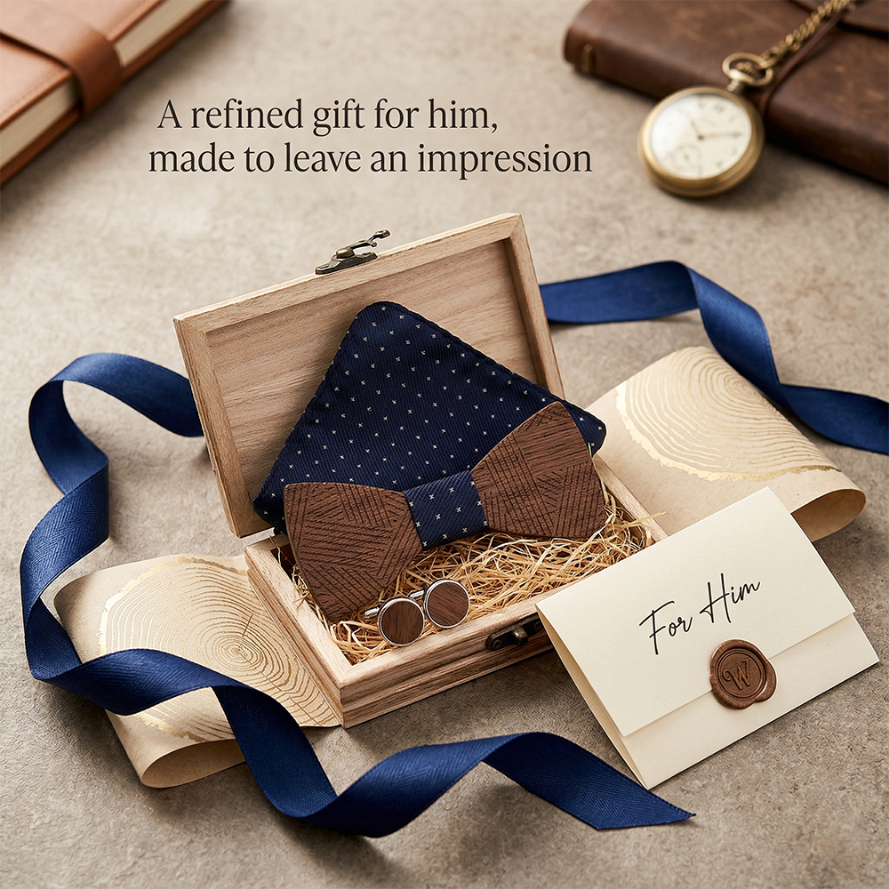 MAHOOSIVE T221 wooden bow tie photo 5