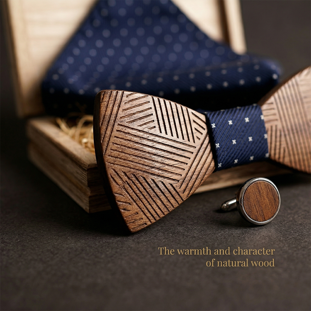 MAHOOSIVE T221 wooden bow tie photo 6