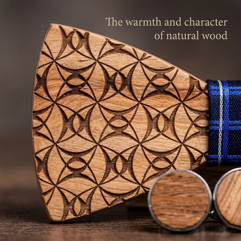 MAHOOSIVE T222 wooden bow tie photo 6