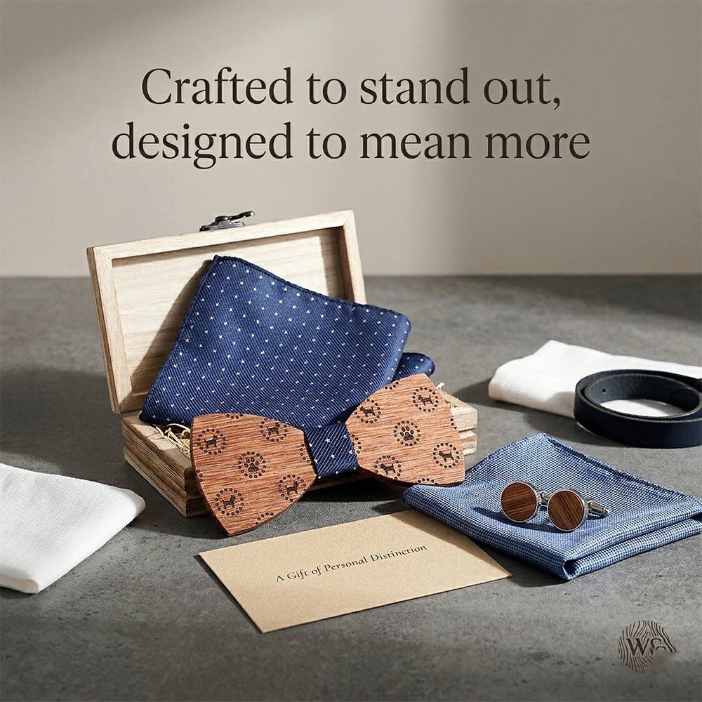 MAHOOSIVE T223 wooden bow tie photo 3