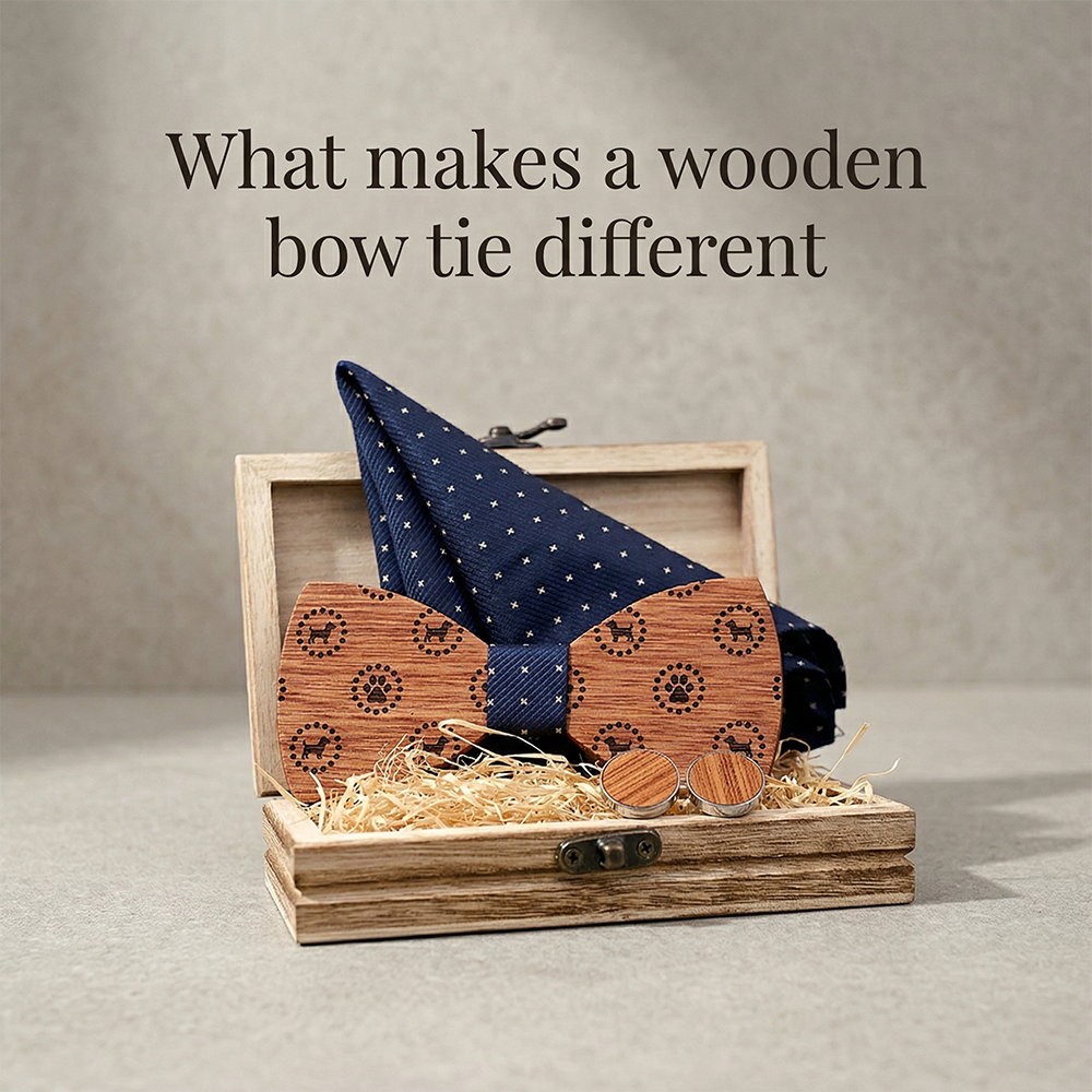 MAHOOSIVE T223 wooden bow tie photo 4