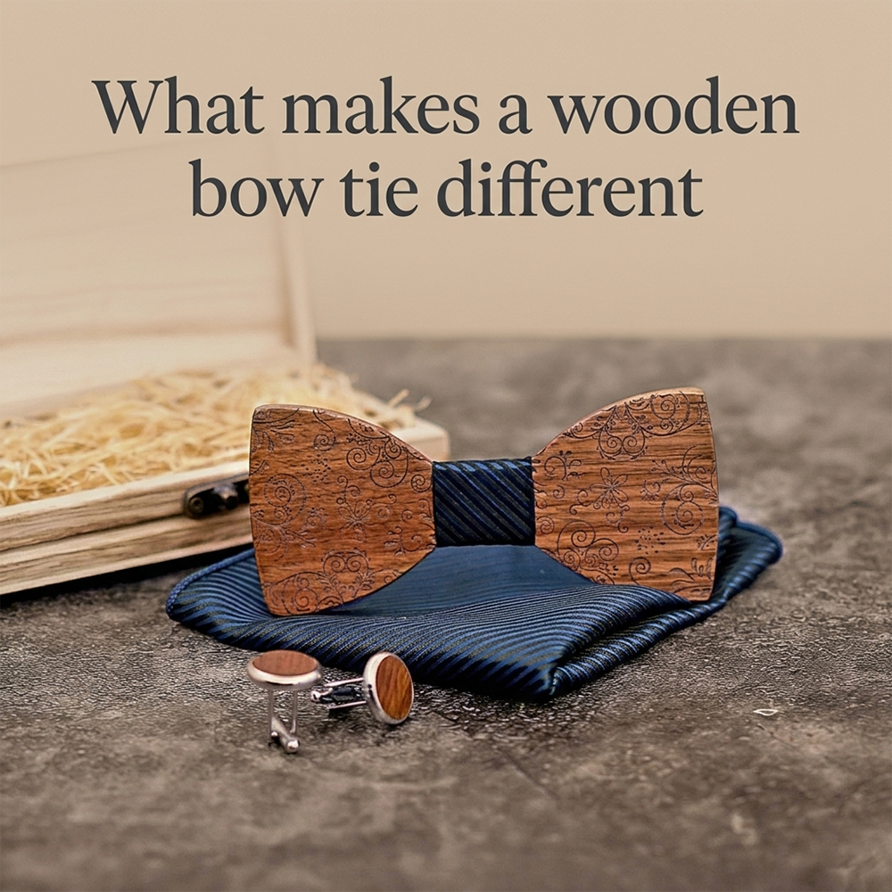 MAHOOSIVE T224 wooden bow tie photo 4