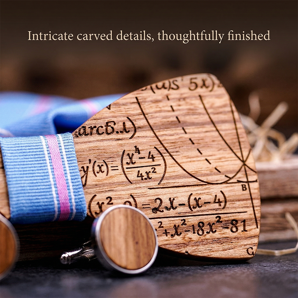 MAHOOSIVE T225 wooden bow tie photo 8