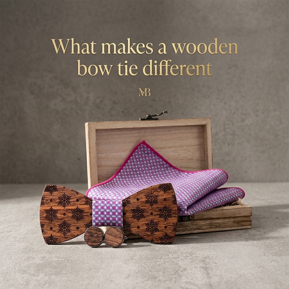 MAHOOSIVE T228 wooden bow tie photo 4