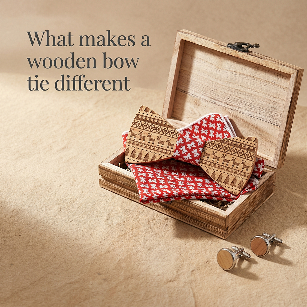 MAHOOSIVE T230 wooden bow tie photo 4