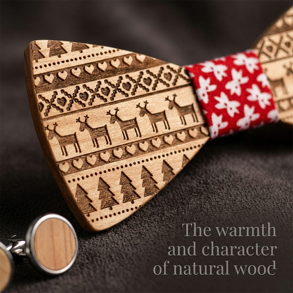 MAHOOSIVE T230 wooden bow tie photo 6