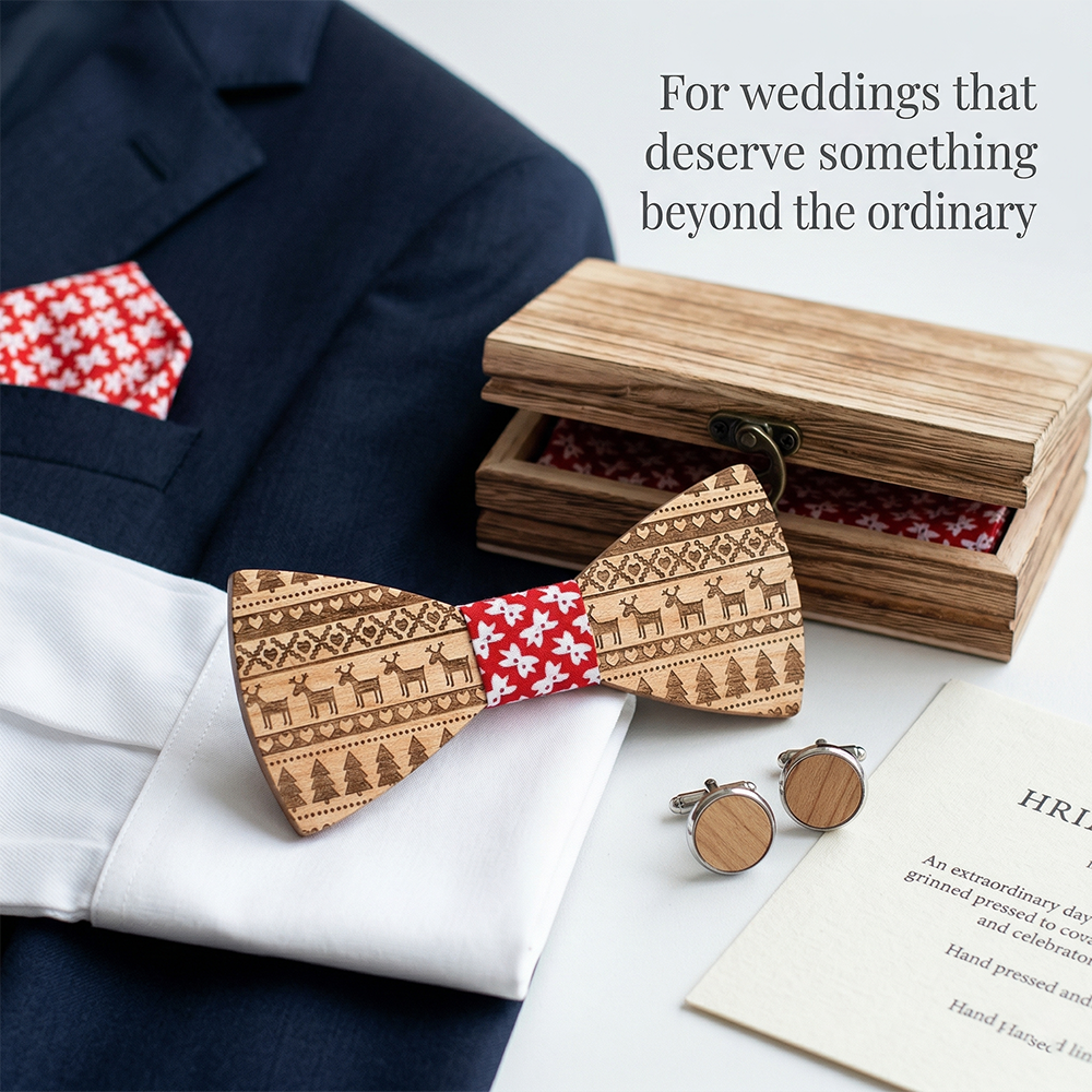MAHOOSIVE T230 wooden bow tie photo 7