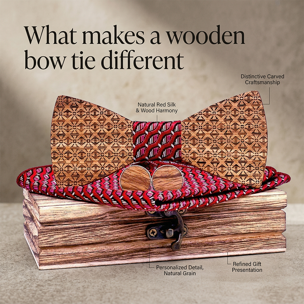 MAHOOSIVE T231 wooden bow tie photo 4
