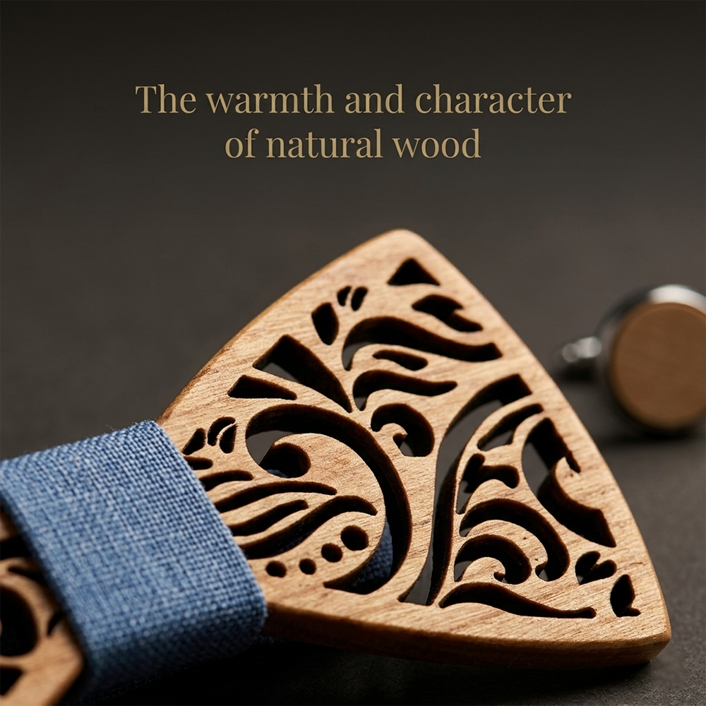 MAHOOSIVE T235 wooden bow tie photo 6
