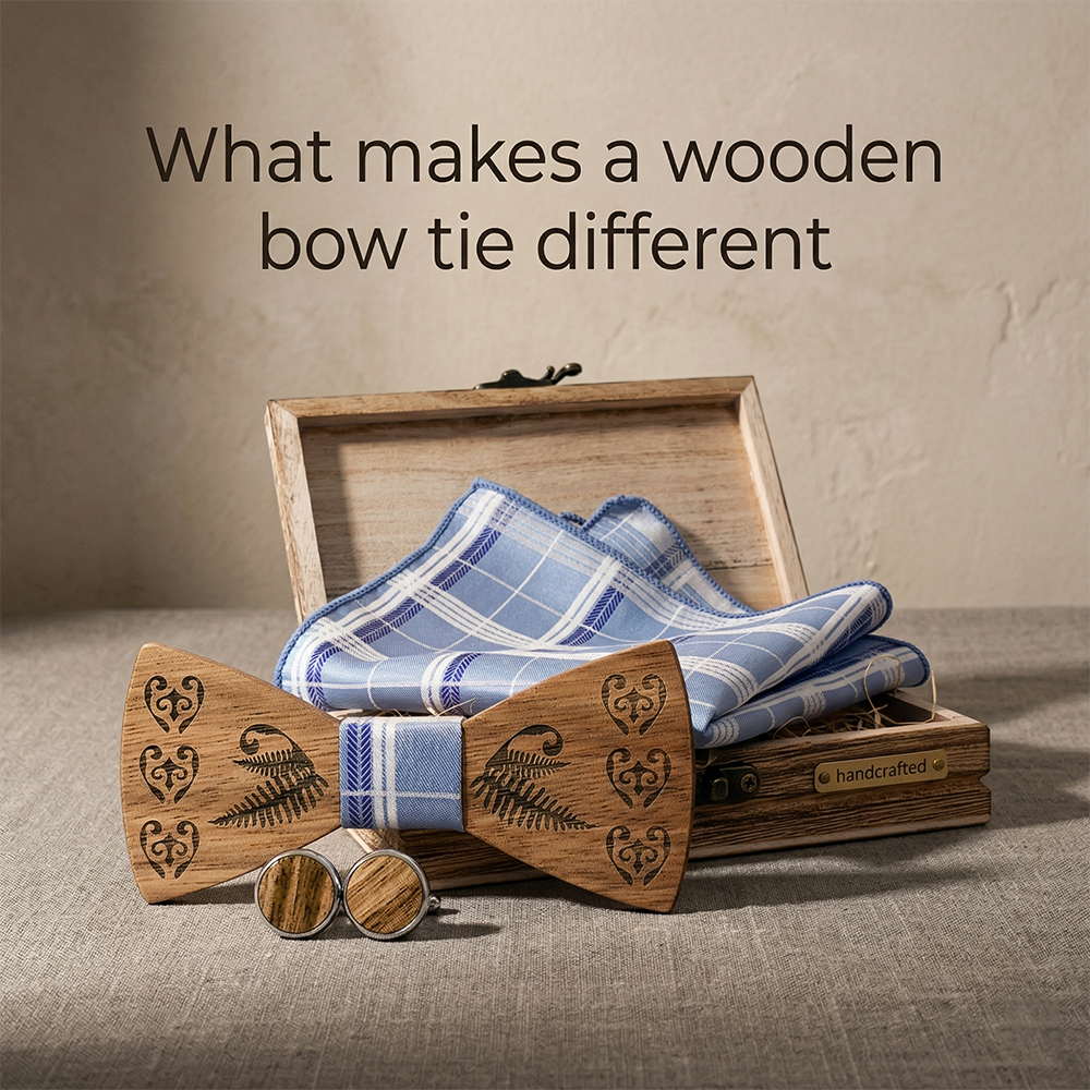 MAHOOSIVE T236 wooden bow tie photo 4
