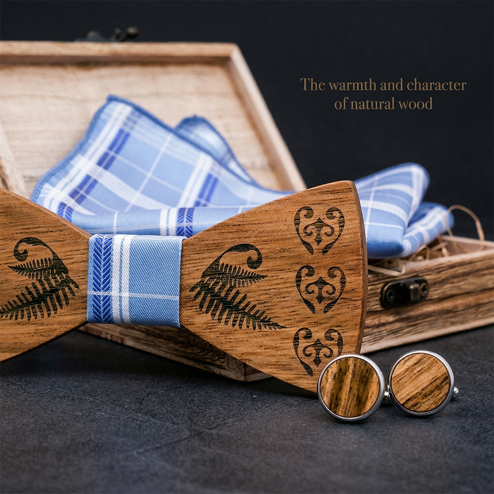 MAHOOSIVE T236 wooden bow tie photo 6