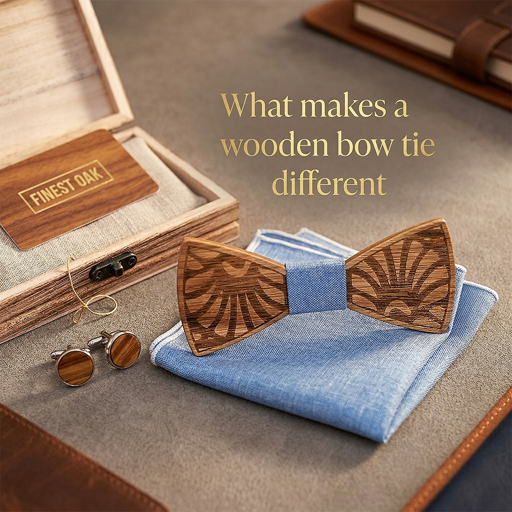 MAHOOSIVE T238 wooden bow tie photo 4