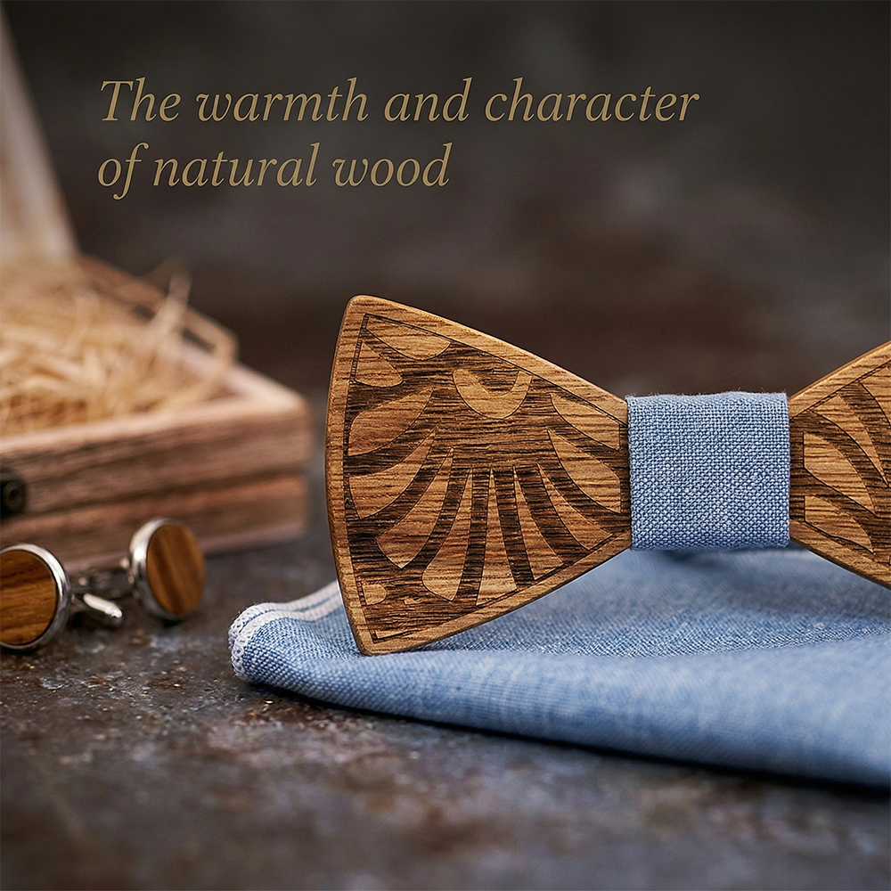 MAHOOSIVE T238 wooden bow tie photo 6