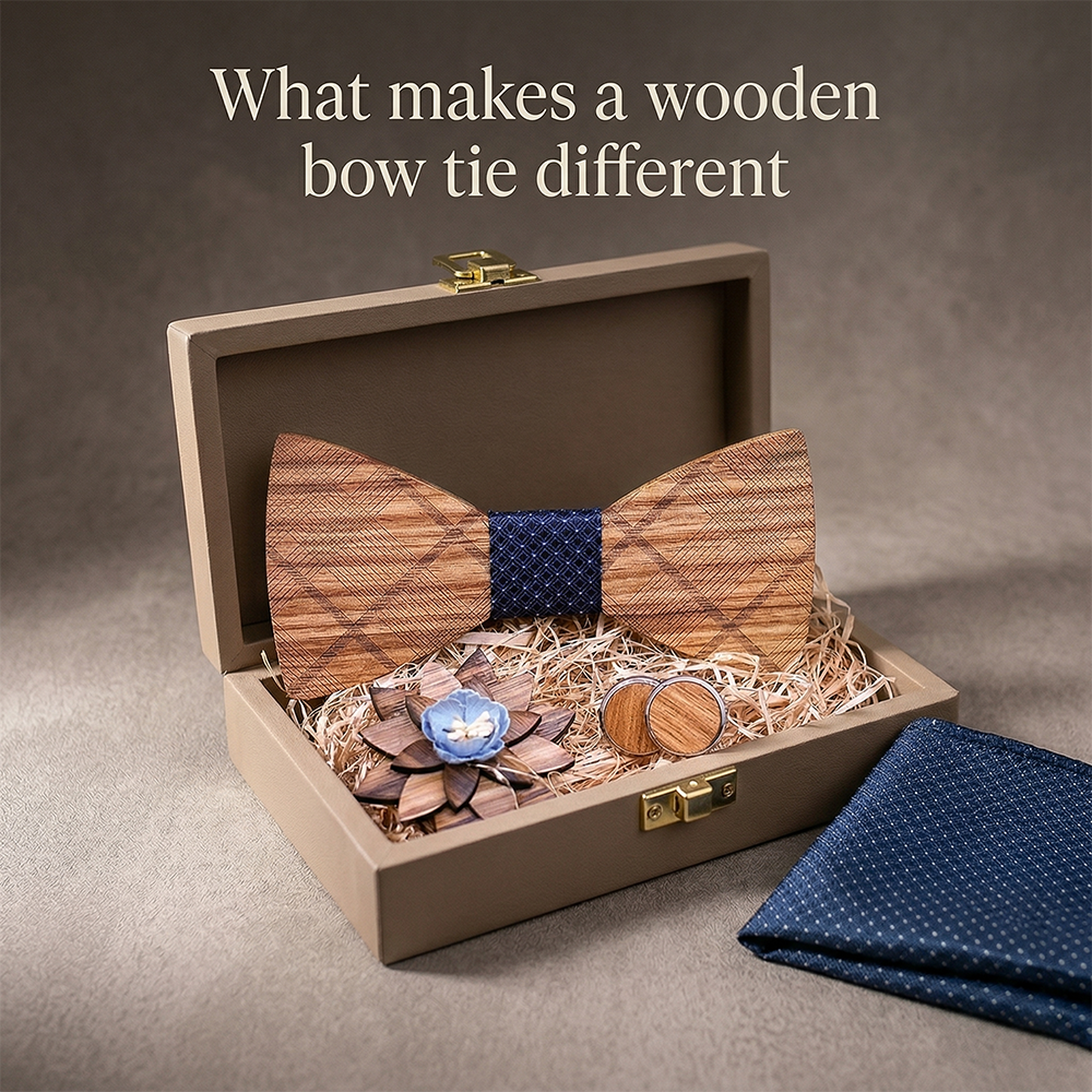 MAHOOSIVE T239 wooden bow tie photo 4