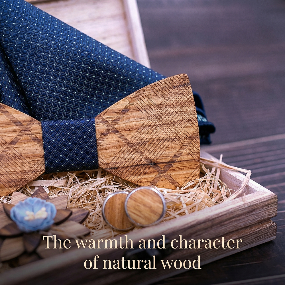 MAHOOSIVE T239 wooden bow tie photo 6