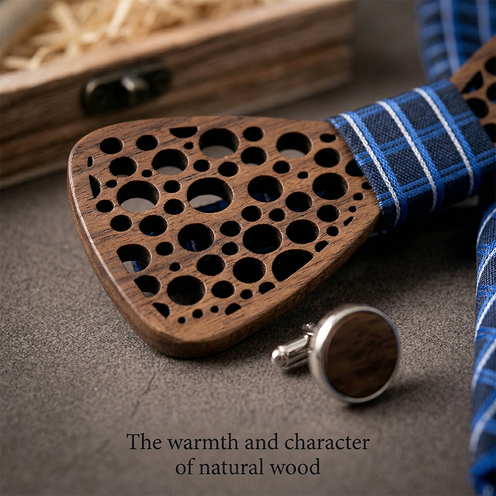 MAHOOSIVE T241 wooden bow tie photo 6