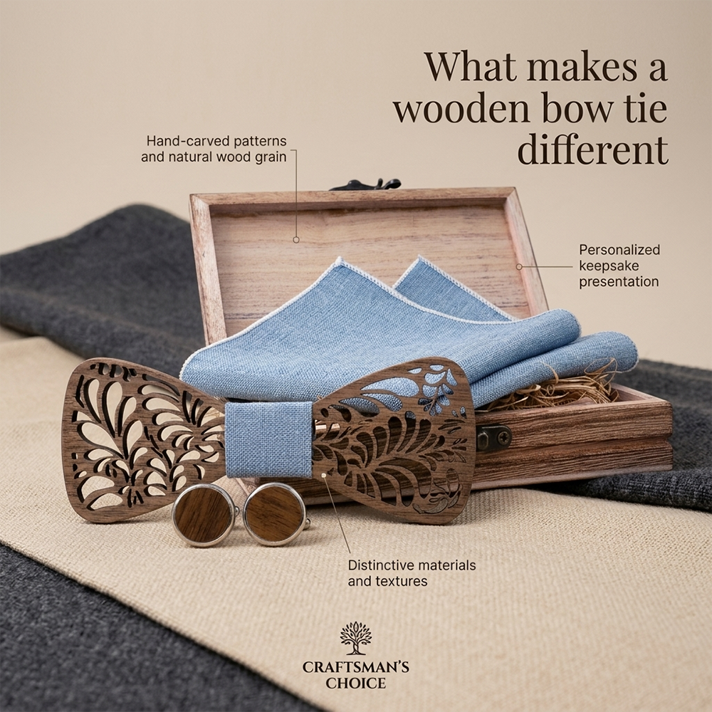 MAHOOSIVE T242 wooden bow tie photo 4