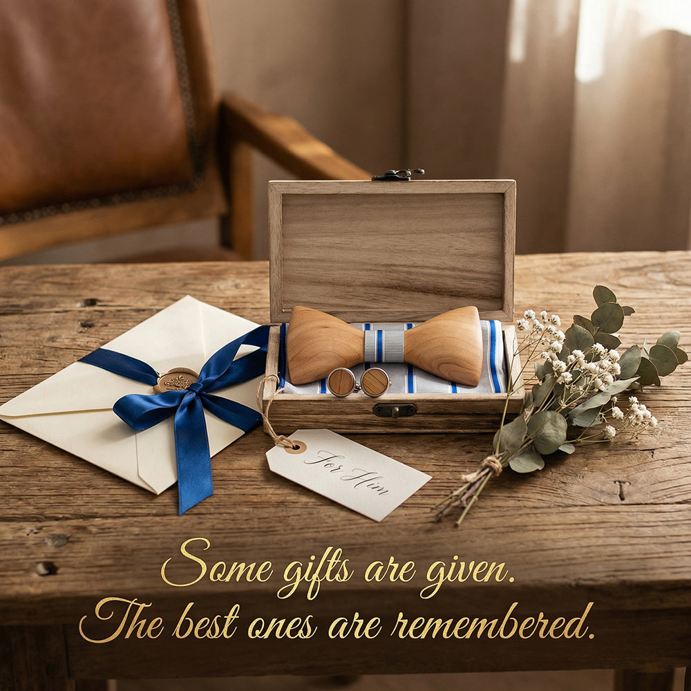 MAHOOSIVE T244 wooden bow tie photo 2