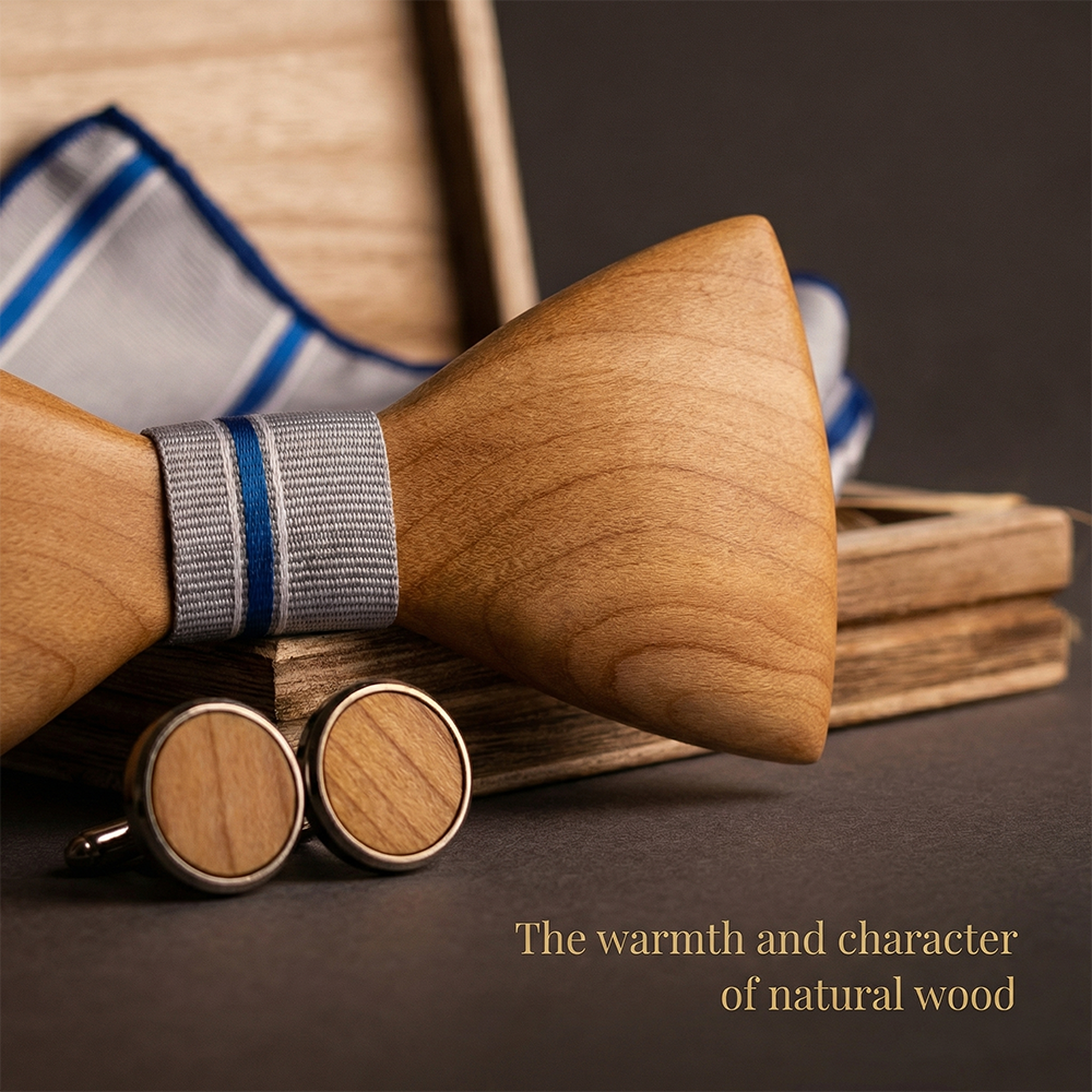 MAHOOSIVE T244 wooden bow tie photo 6