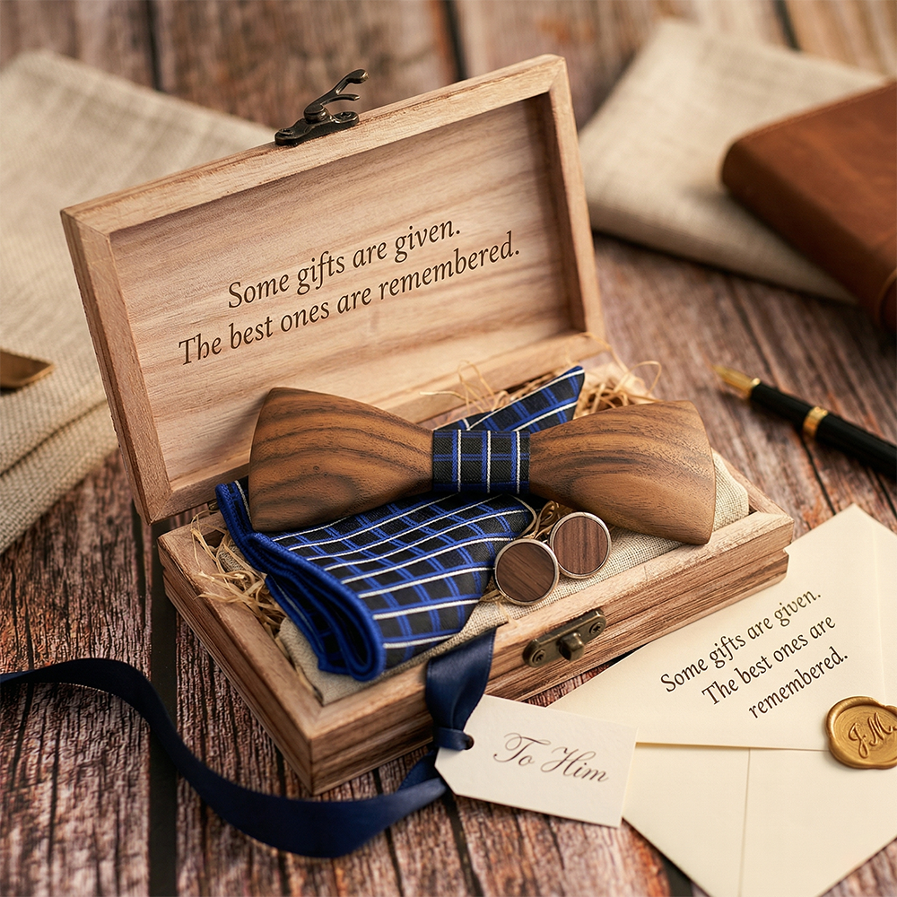 MAHOOSIVE T245 wooden bow tie photo 2