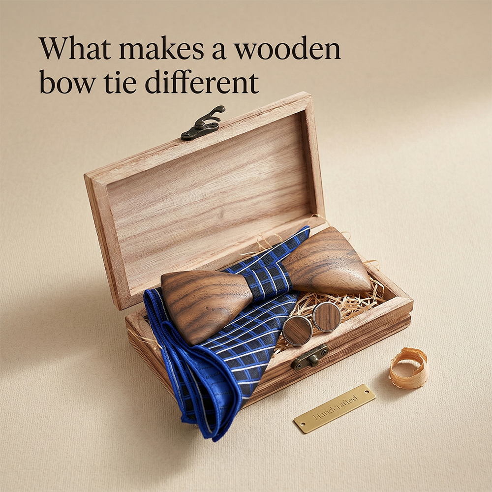 MAHOOSIVE T245 wooden bow tie photo 4