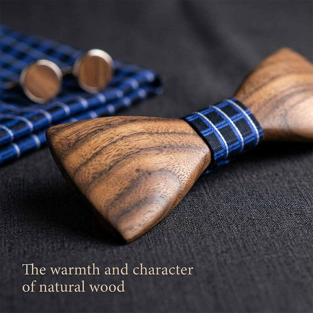 MAHOOSIVE T245 wooden bow tie photo 6
