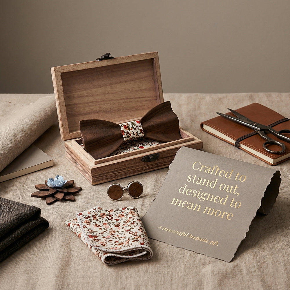MAHOOSIVE T246 wooden bow tie photo 3