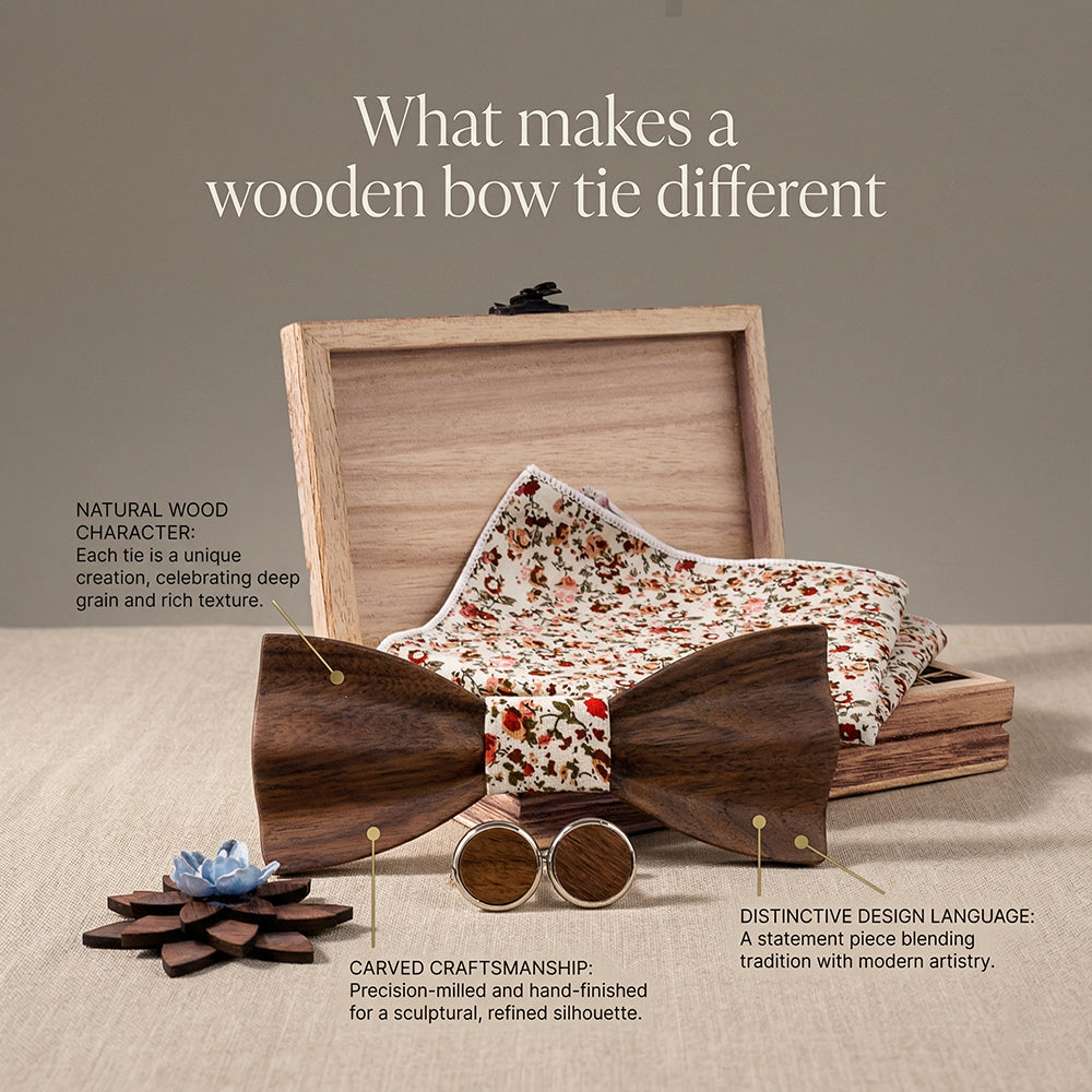 MAHOOSIVE T246 wooden bow tie photo 4