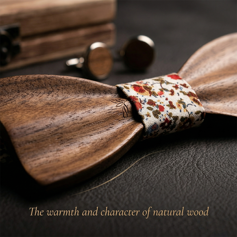 MAHOOSIVE T246 wooden bow tie photo 6