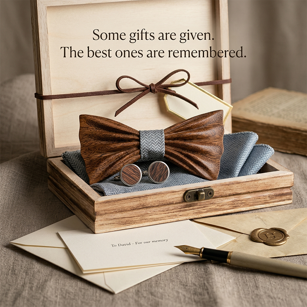 MAHOOSIVE T247 wooden bow tie photo 2