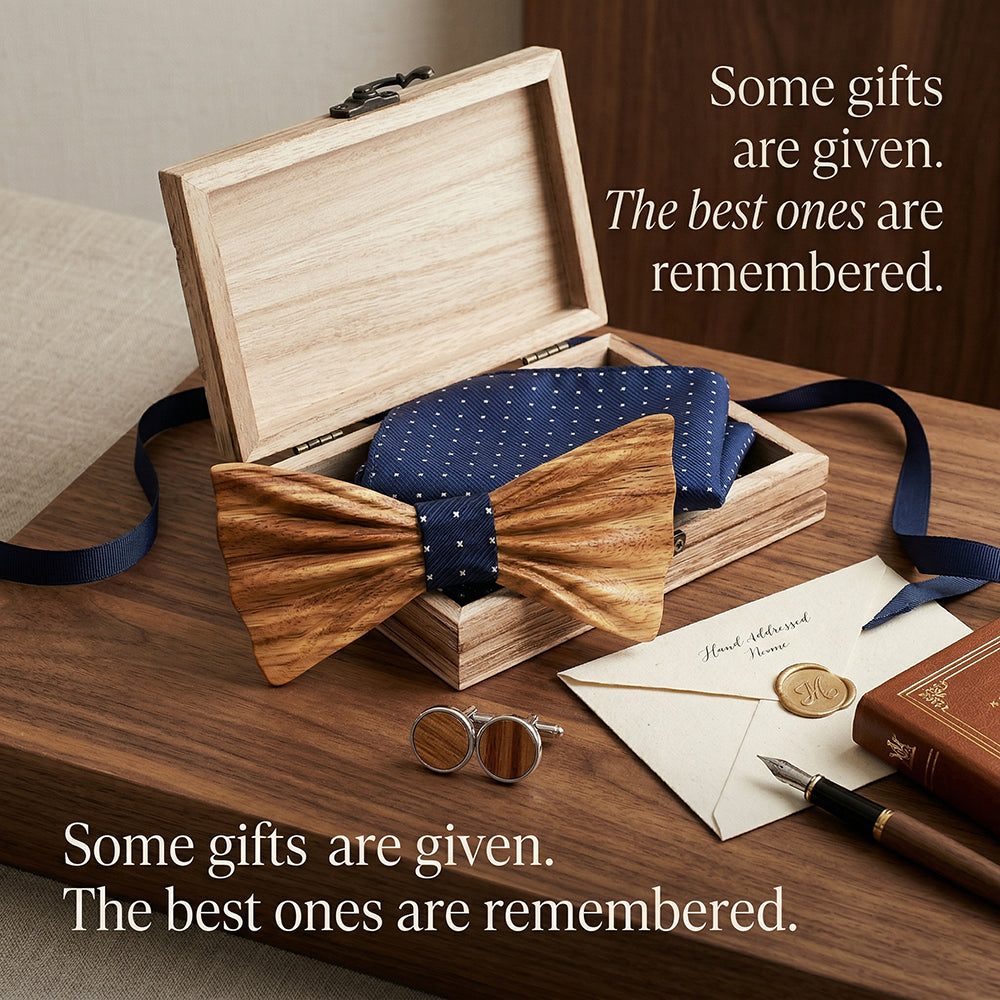 MAHOOSIVE T248 wooden bow tie photo 2
