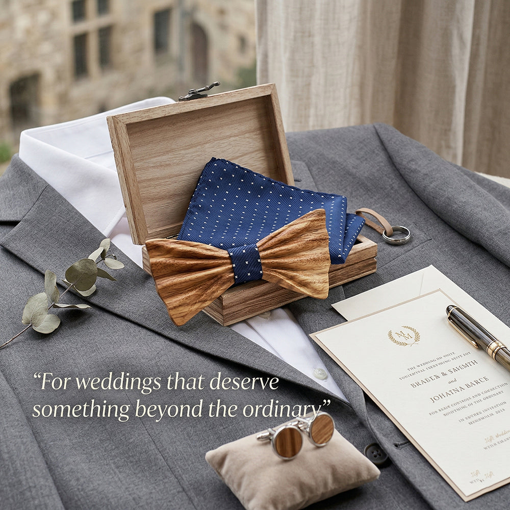 MAHOOSIVE T248 wooden bow tie photo 7