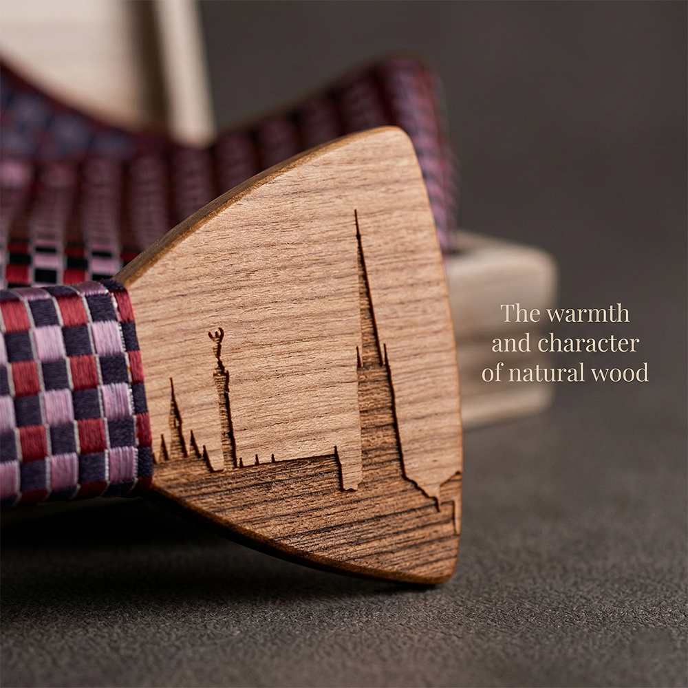 MAHOOSIVE T251 wooden bow tie photo 6