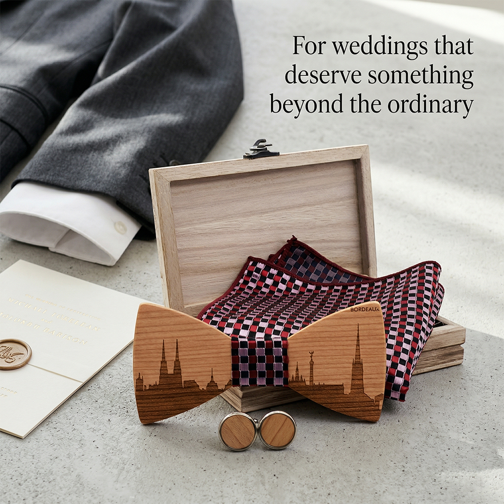 MAHOOSIVE T251 wooden bow tie photo 7