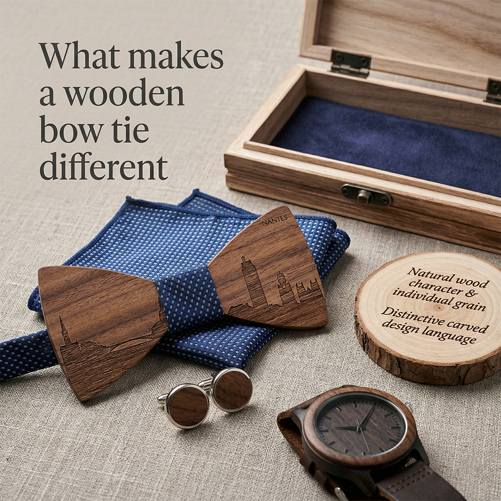 MAHOOSIVE T254 wooden bow tie photo 4