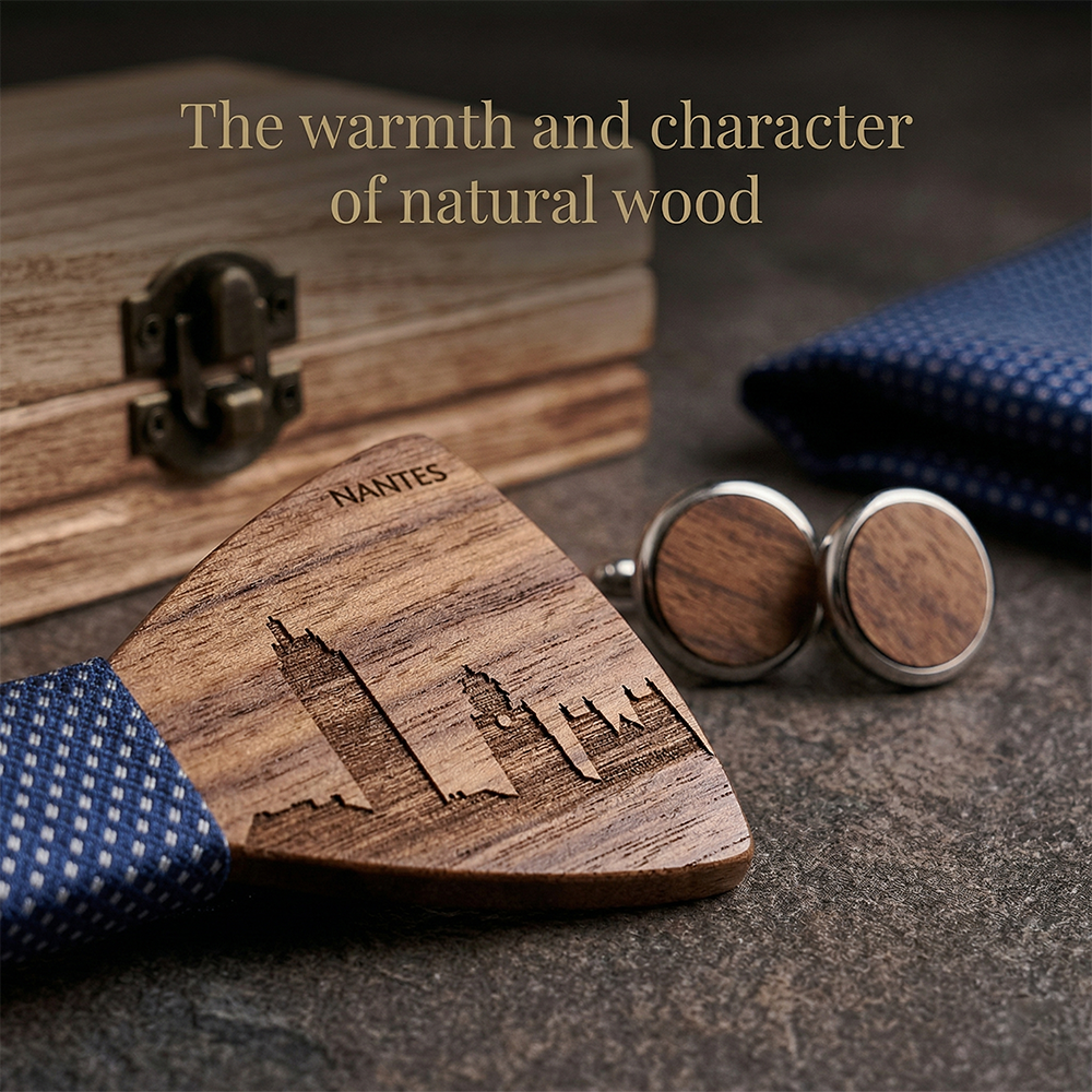 MAHOOSIVE T254 wooden bow tie photo 6