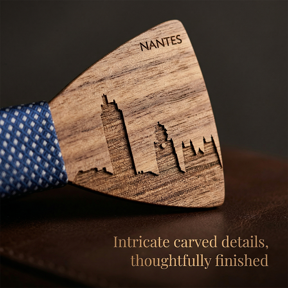 MAHOOSIVE T254 wooden bow tie photo 8