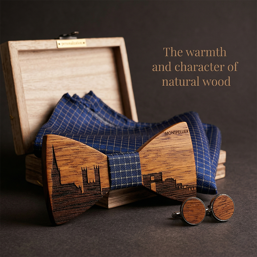 MAHOOSIVE T257 wooden bow tie photo 6