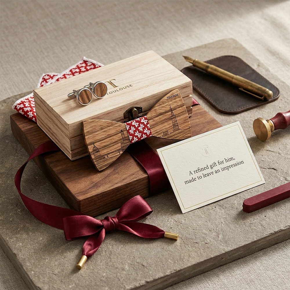 MAHOOSIVE T258 wooden bow tie photo 5
