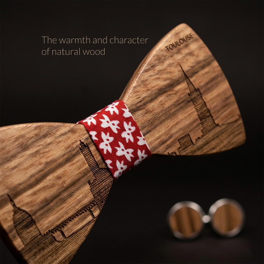 MAHOOSIVE T258 wooden bow tie photo 6