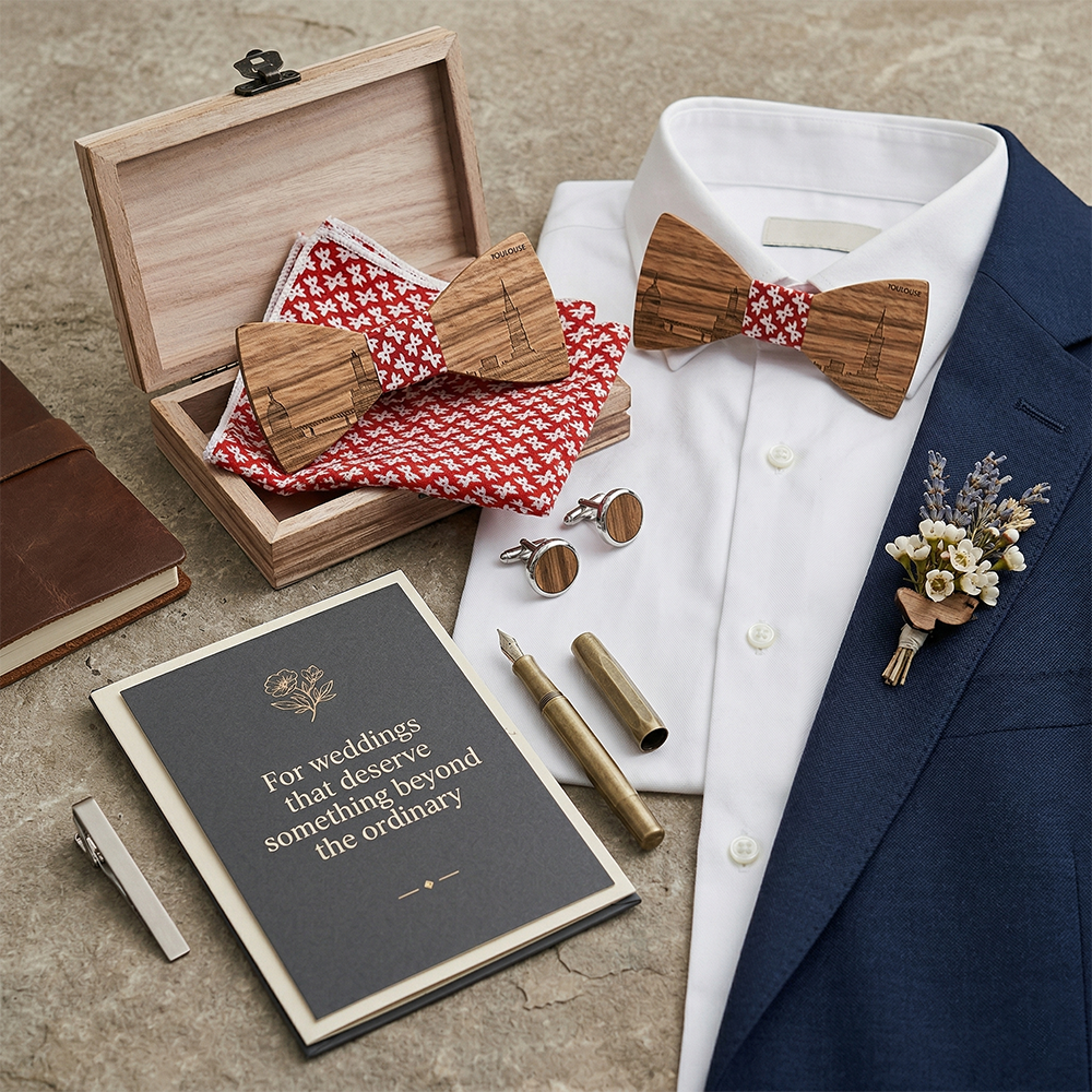 MAHOOSIVE T258 wooden bow tie photo 7