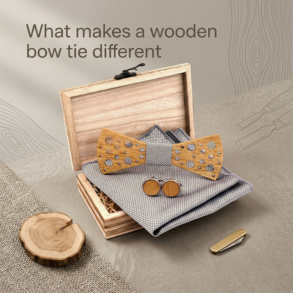 MAHOOSIVE T259 wooden bow tie photo 4