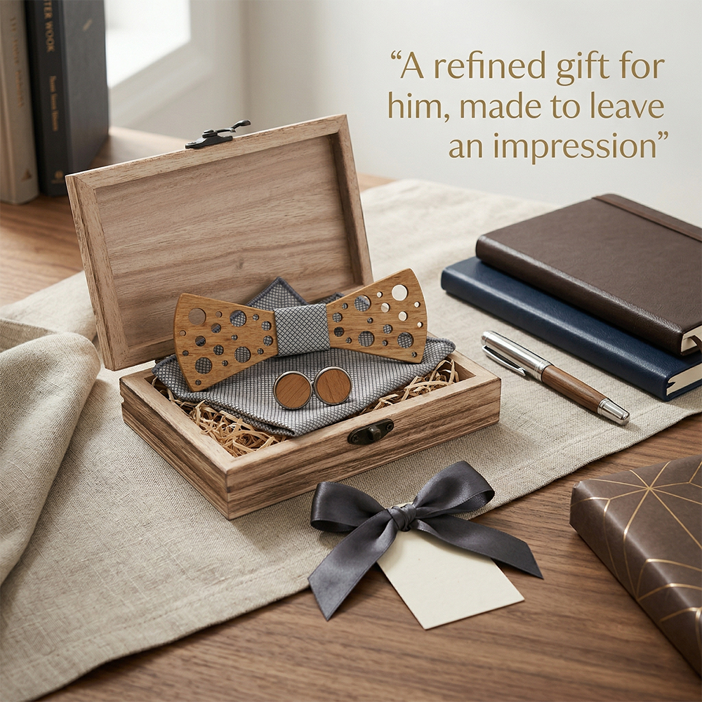 MAHOOSIVE T259 wooden bow tie photo 5