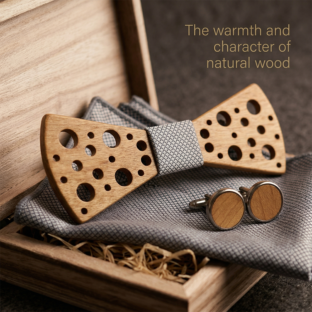MAHOOSIVE T259 wooden bow tie photo 6