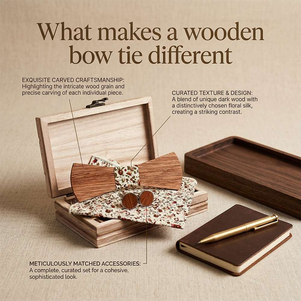 MAHOOSIVE T260 wooden bow tie photo 4
