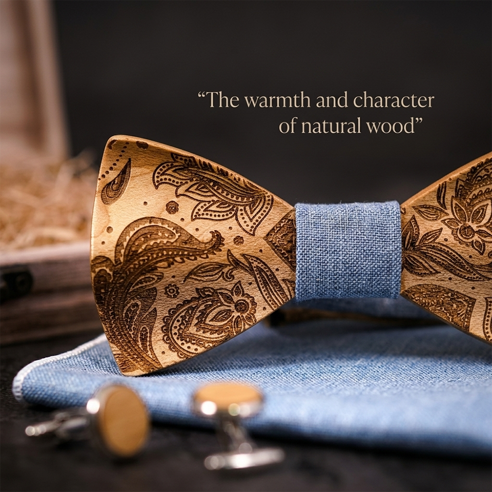 MAHOOSIVE T262 wooden bow tie photo 6