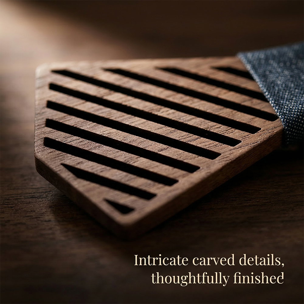 MAHOOSIVE T338 wooden bow tie photo 8