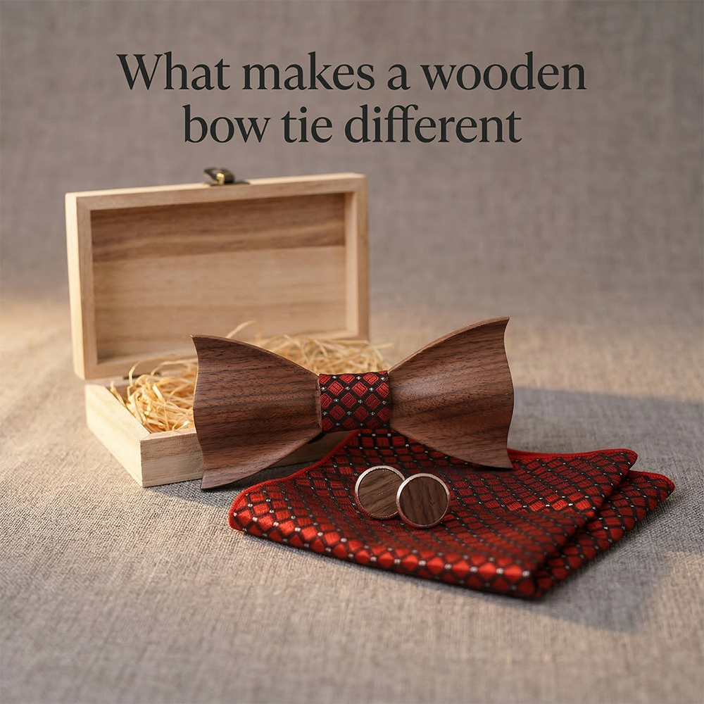 MAHOOSIVE T341 wooden bow tie photo 4
